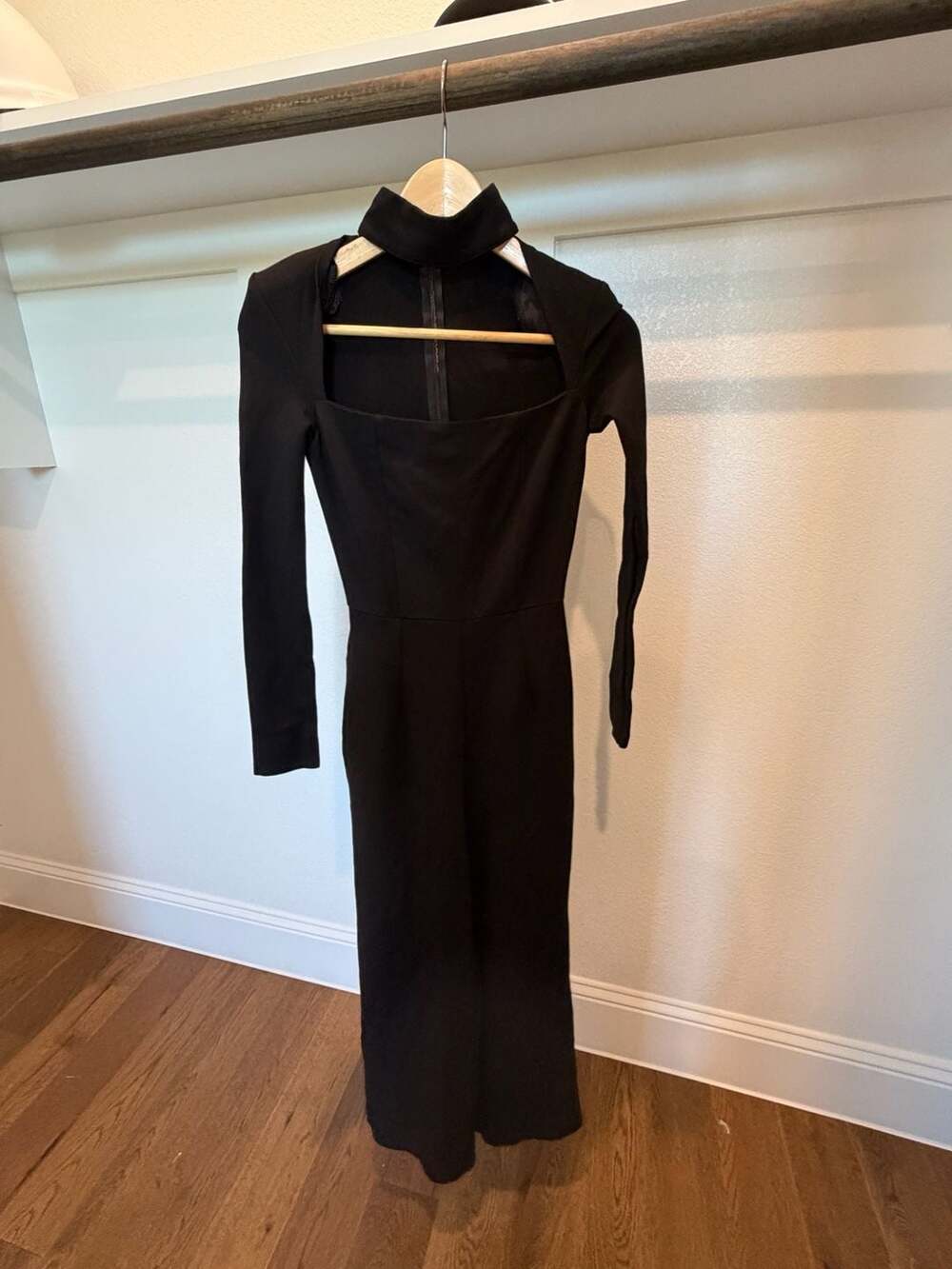 Cutout Turtleneck Long Sleeve pantsuit